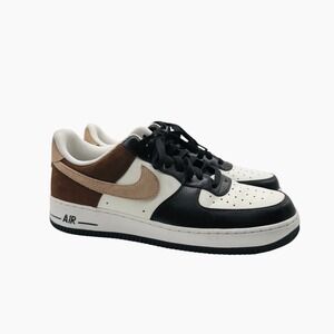 Nike Air Force 1 Low Brown Black White‎ Sneakers Mens Size 11.5 Athletic Shoes
